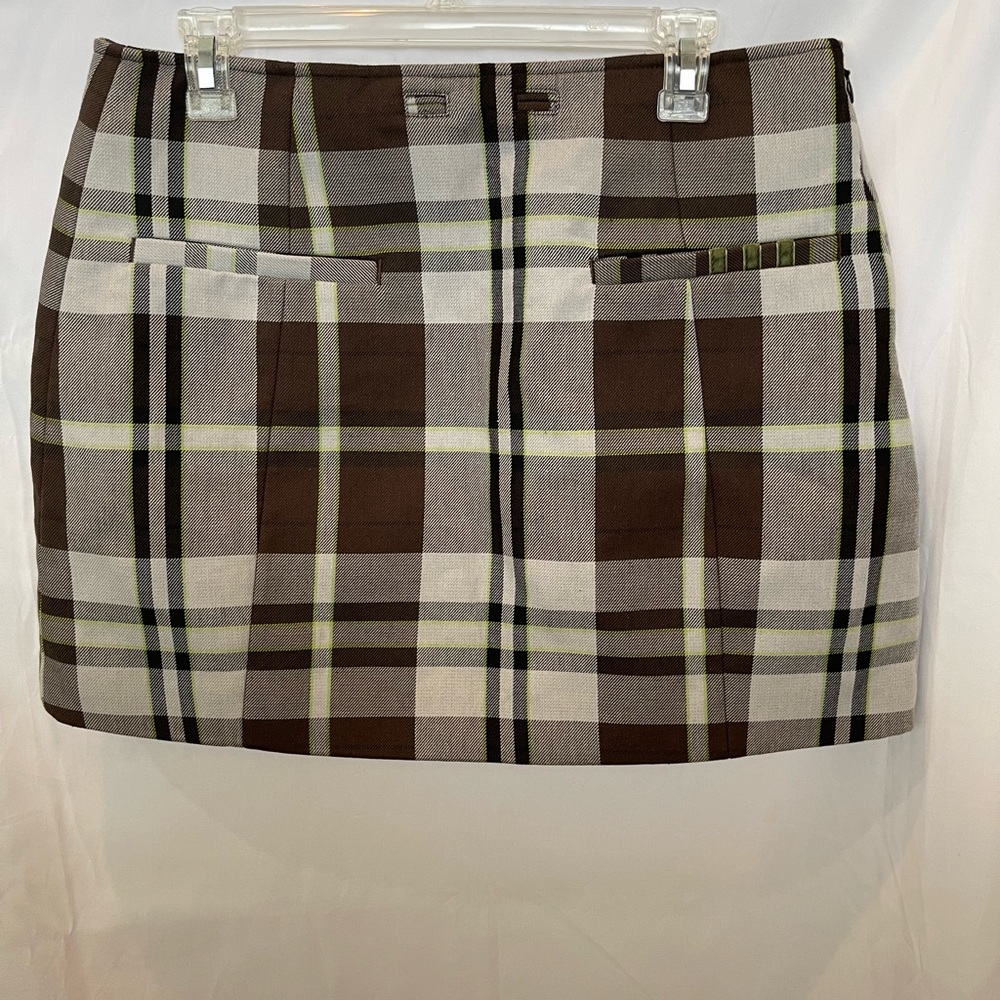IVY PARK ADIDAS COLLAB HOUSE OF IVY PLAID SKIRT  SIZE LARGE